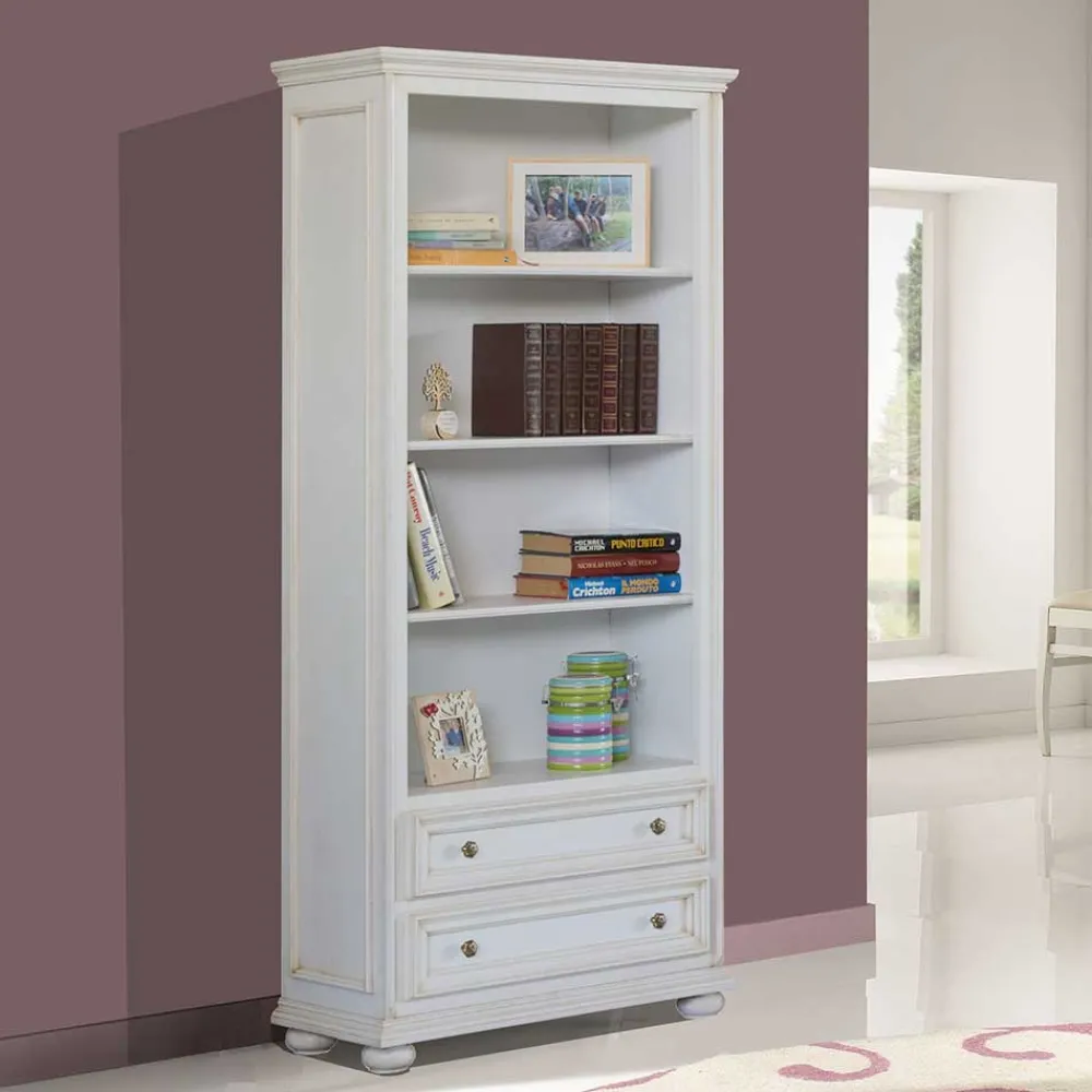 Wohnen Regal mit zwei Schubladen und fünf Fächern - Vicina