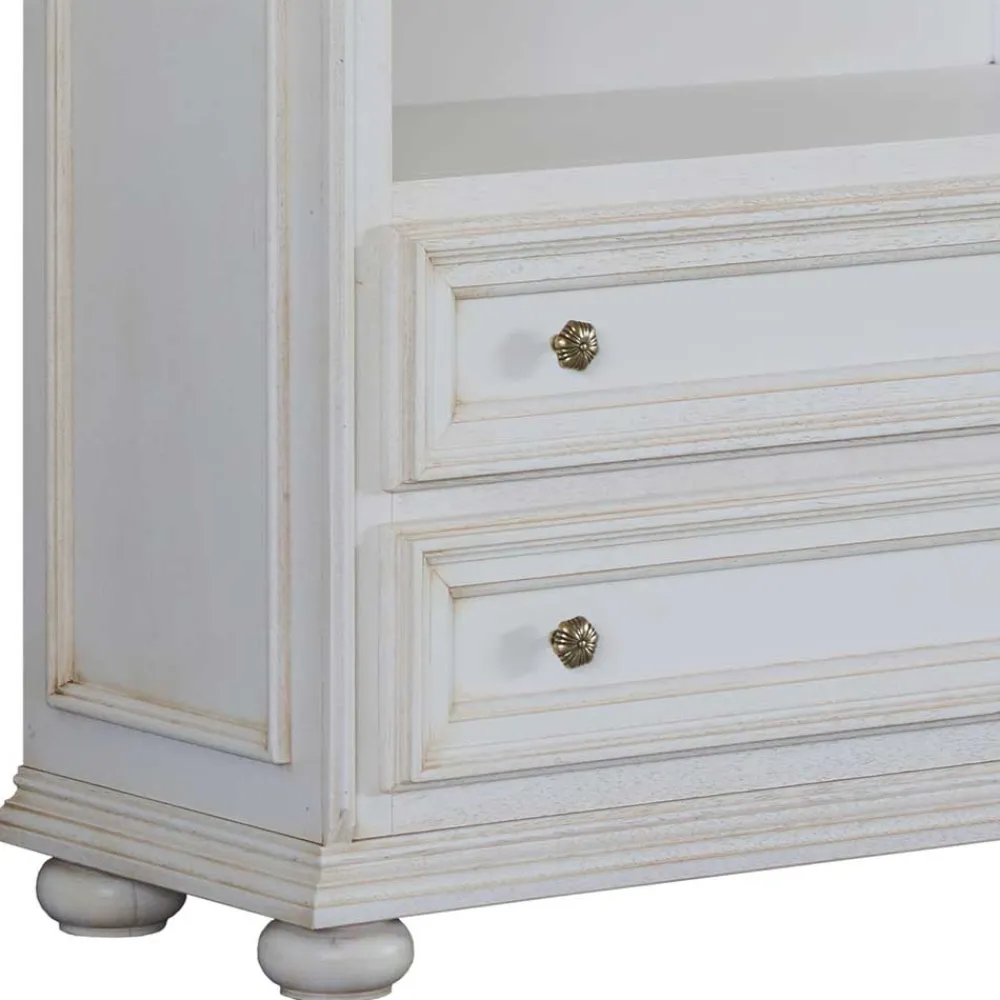 Wohnen Regal mit zwei Schubladen und fünf Fächern - Vicina