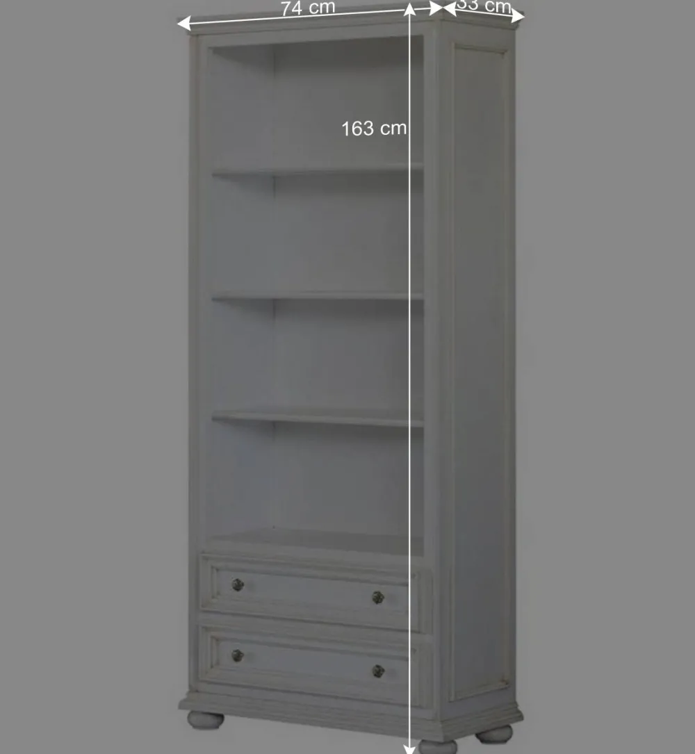 Wohnen Regal mit zwei Schubladen und fünf Fächern - Vicina