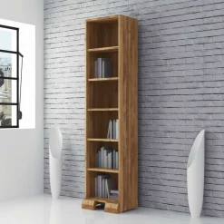 Wohnen Regal Vaskov aus Wildeiche Massivholz