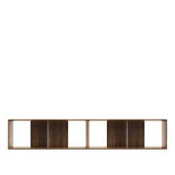 Wohnen Regalmodul Duo in Nussbaum - Kiara (zweiteilig)