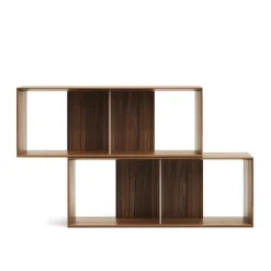 Wohnen Regalmodul Duo in Nussbaum - Kiara (zweiteilig)