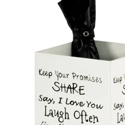 Wohnen Schirmständer*Regenschirmständer Angoro mit Schriftzug