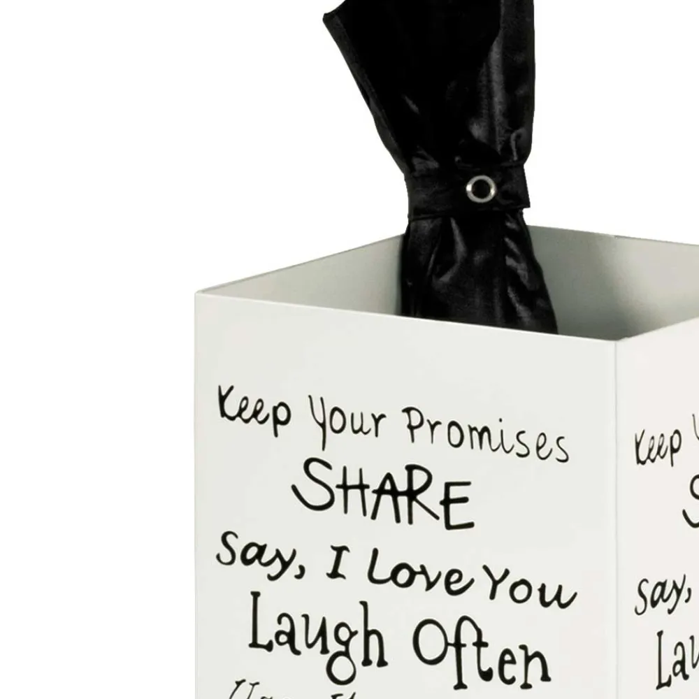 Wohnen Schirmständer*Regenschirmständer Angoro mit Schriftzug