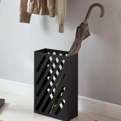 Wohnen Schirmständer*Regenschirmständer aus schwarzem Metall - Nikosia