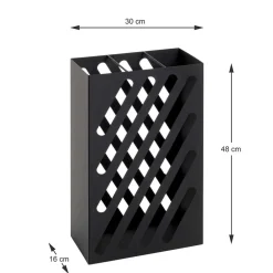 Wohnen Schirmständer*Regenschirmständer aus schwarzem Metall - Nikosia