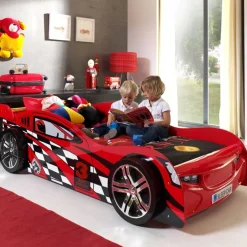 Kinder Wohnen Rennwagenbett Station in Rot