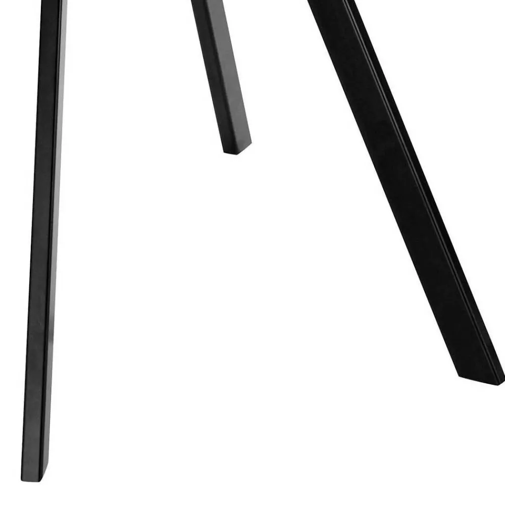 Wohnen Retro Armlehnenstühle in Hellgrau - Dranico (2er Set)