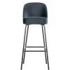 Wohnen Retro Möbel|Barhocker*Retro Bar Stuhl in Petrol Blau Samt - Plicardo