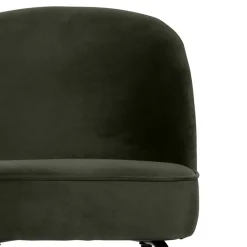 Wohnen Barhocker|Hocker*Retro Barstuhl in Dunkelgrün Samt - Arletta