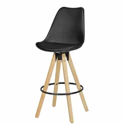 Wohnen Retro Barstuhl Systrem mit Schalensitz (2er Set)