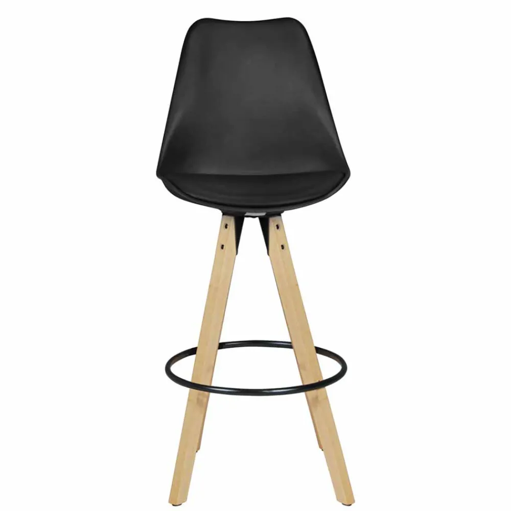 Wohnen Retro Barstuhl Systrem mit Schalensitz (2er Set)