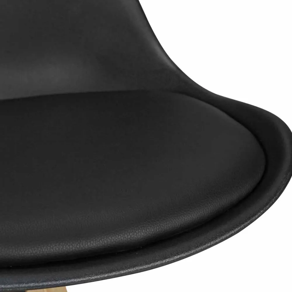 Wohnen Retro Barstuhl Systrem mit Schalensitz (2er Set)