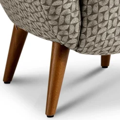 Wohnen Retro Designsessel in Beige und Braun gemustert - Regiovs