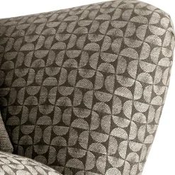 Wohnen Retro Designsessel in Beige und Braun gemustert - Regiovs