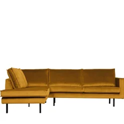 Wohnen Retro Eckcouch mit vier Sitzplätzen - Nustra