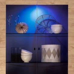 Wohnen Retro Esszimmer Einrichtung in Eiche - Rodonda (dreiteilig)