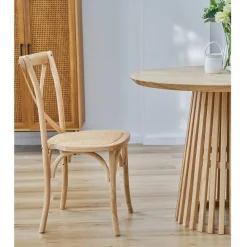 Wohnen Retro Kaffeehausstühle in Natur - Pig (2er Set)