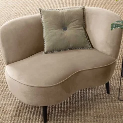 Wohnen Retro Lounge-Sessel in Khaki Samit - Griffina