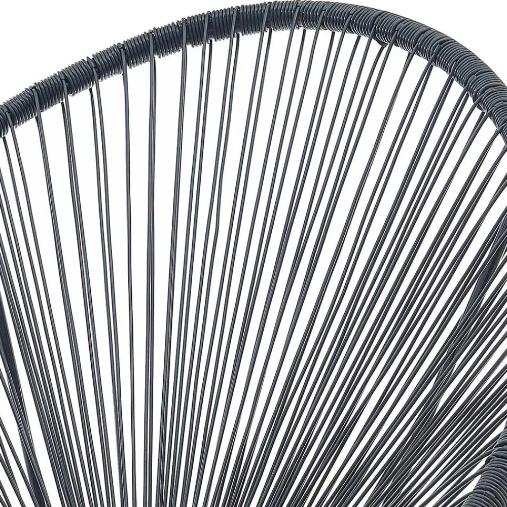 Wohnen Retro Loungestühle für Garten in Schwarz - Vicados (2er Set)