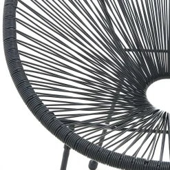 Wohnen Retro Loungestühle für Garten in Schwarz - Vicados (2er Set)