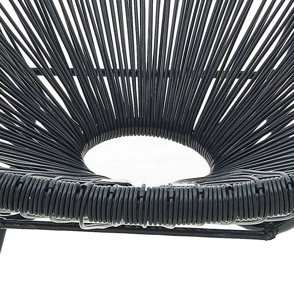 Wohnen Retro Loungestühle für Garten in Schwarz - Vicados (2er Set)