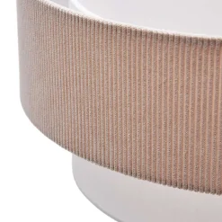 Wohnen Retro Pendelleuchte in Beige Cord - Emirello