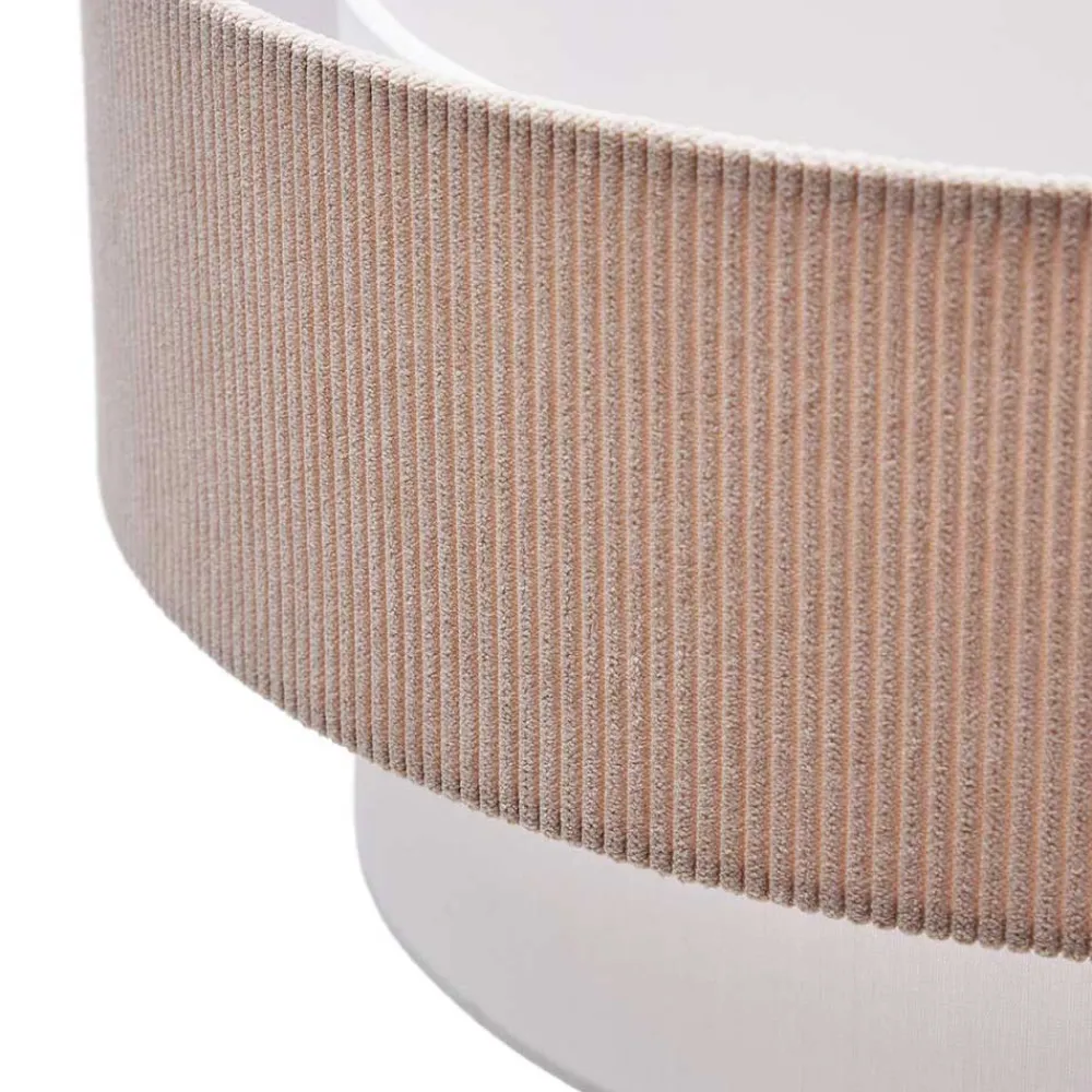 Wohnen Retro Pendelleuchte in Beige Cord - Emirello