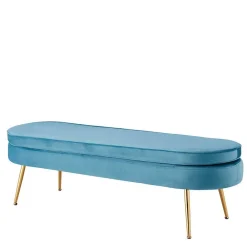 Wohnen Esszimmerbänke*Retro Polsterbank in ovaler Form - Navanna