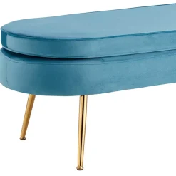 Wohnen Esszimmerbänke*Retro Polsterbank in ovaler Form - Navanna