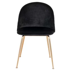 Wohnen Retro Polsterstühle mit Messing Gestell - Silvanus (2er Set)