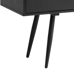 Wohnen Retro Sideboard in Schwarz - Flair