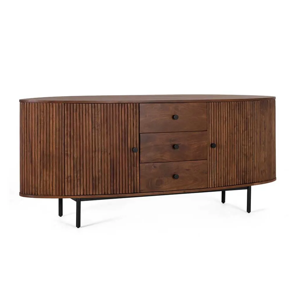 Wohnen Retro Sideboard in Walnussfarben - Chalil