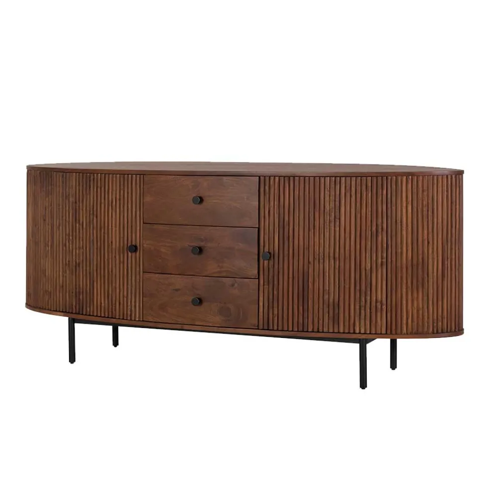 Wohnen Retro Sideboard in Walnussfarben - Chalil