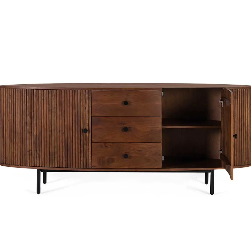 Wohnen Retro Sideboard in Walnussfarben - Chalil