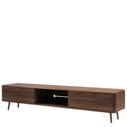 Wohnen Retro Möbel|Sideboards & Kommoden*Retro TV Element aus Nussbaum Massivholz - Rivossa