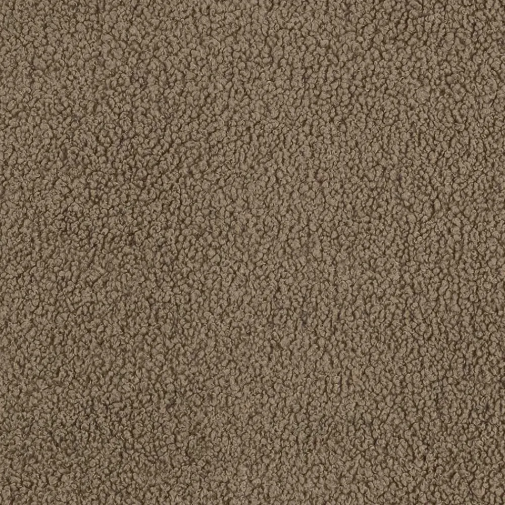 Wohnen Retro Wohnzimmersofa in Hellbraun Plüsch - Kermita