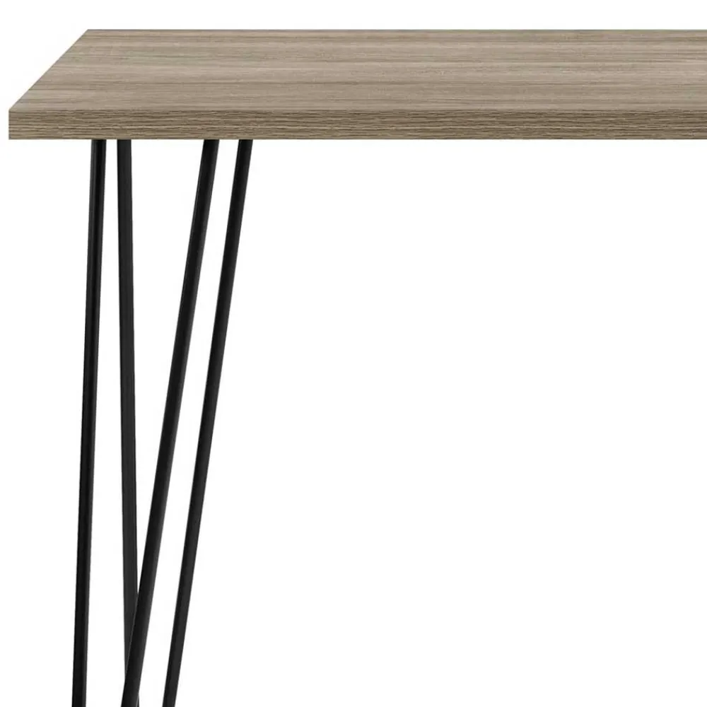 Wohnen Retrodesign Schreibtisch mit Haarnadel Beinen - Dressed