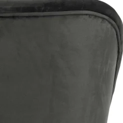 Wohnen Retrosessel in Schwarz mit Samtbezug - Betty