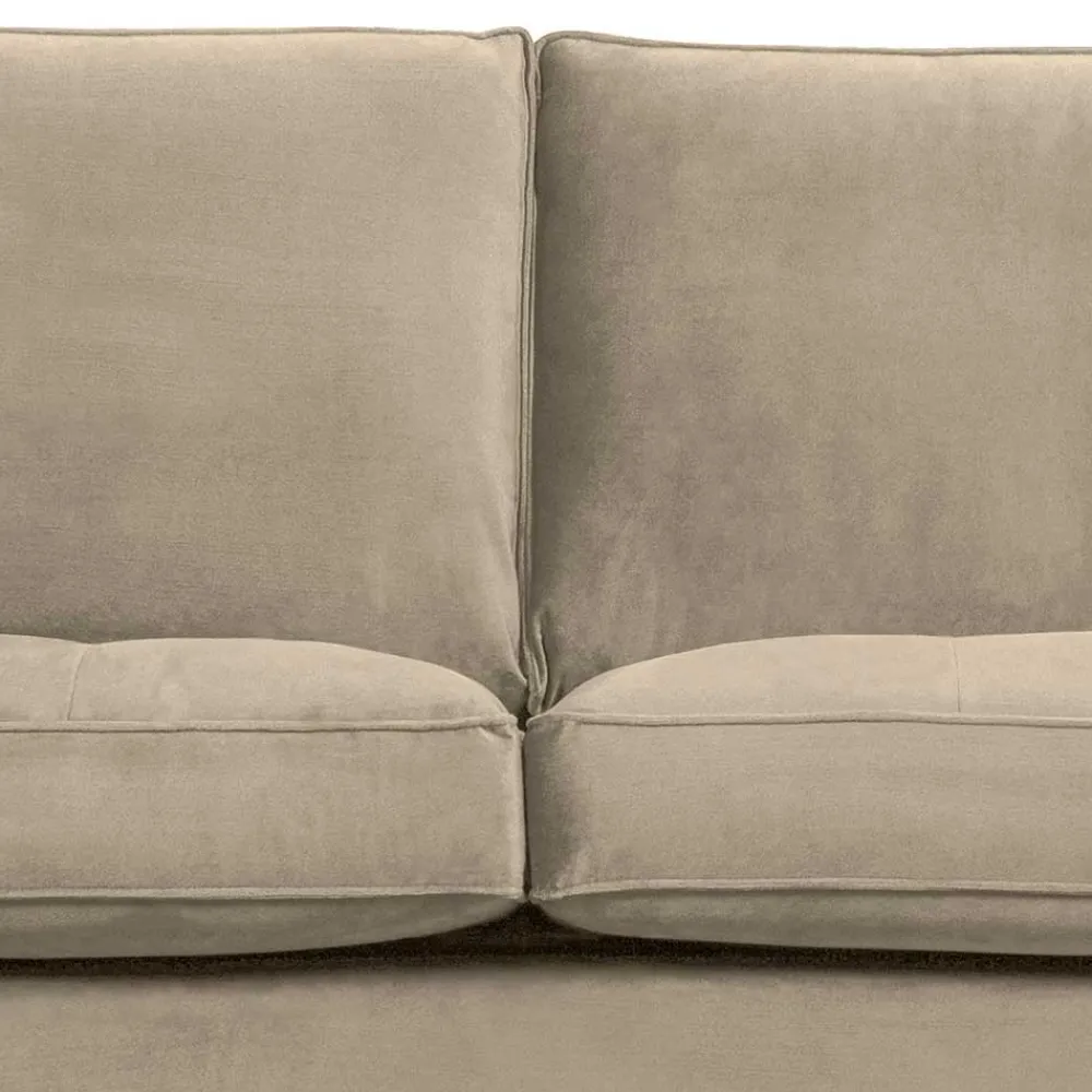 Wohnen Retrosofa mit drei Sitzplätzen in Khaki - Afeiro