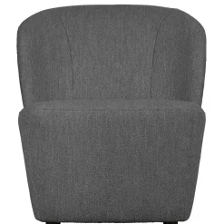 Wohnen Retro Möbel|Sessel & Hocker*Retrostil Sessel aus Boucle-Stoff Dunkelgrau - Negro