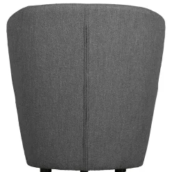 Wohnen Retro Möbel|Sessel & Hocker*Retrostil Sessel aus Boucle-Stoff Dunkelgrau - Negro