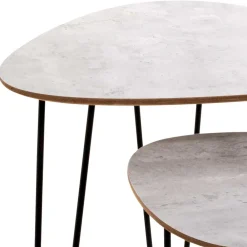 Wohnen Retrostil Zweisatztisch Set - Luoretta (zweiteilig)