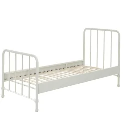 Wohnen Retrostyle Metallbett in Weiß - 90x200 cm - Astra