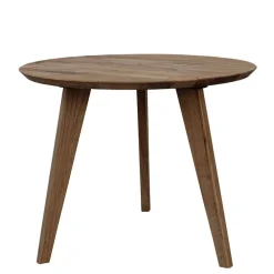 Wohnen Retro-Wohnzimmertisch aus braun geöltem Eichenholz - Borganel