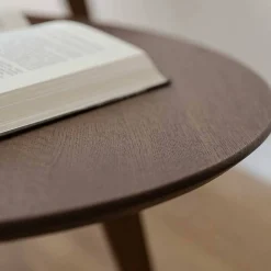 Wohnen Retro-Wohnzimmertisch aus braun geöltem Eichenholz - Borganel