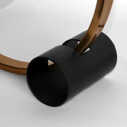 Wohnen Lampen & Leuchten*Ringförmige Tischlampe in Gold & Schwarz - Tobago