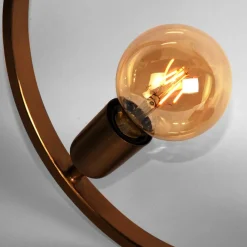 Wohnen Lampen & Leuchten*Ringförmige Tischlampe in Gold & Schwarz - Tobago