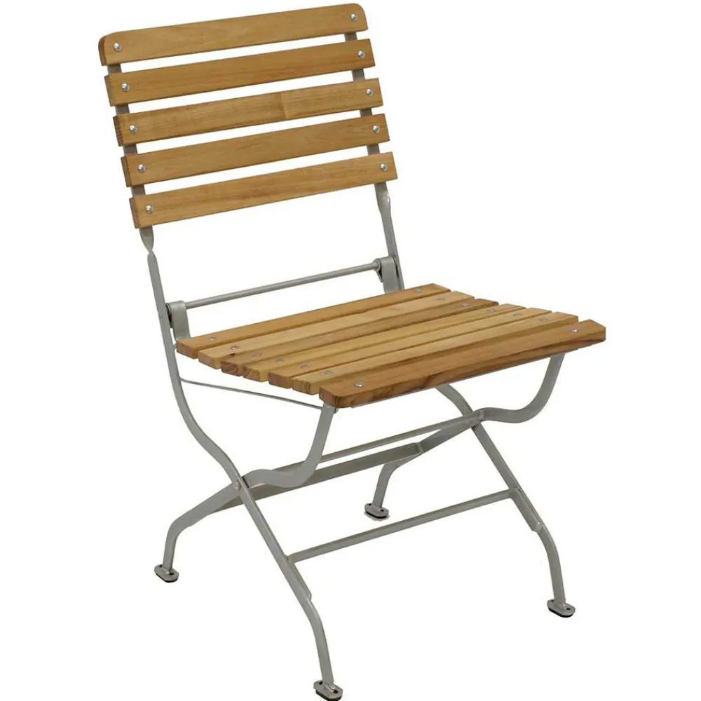 Wohnen Korbmöbel|Metall-Gartenmöbel*Robinie Klappstuhl mit Stahlgestell - Malka