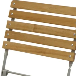 Wohnen Korbmöbel|Metall-Gartenmöbel*Robinie Klappstuhl mit Stahlgestell - Malka